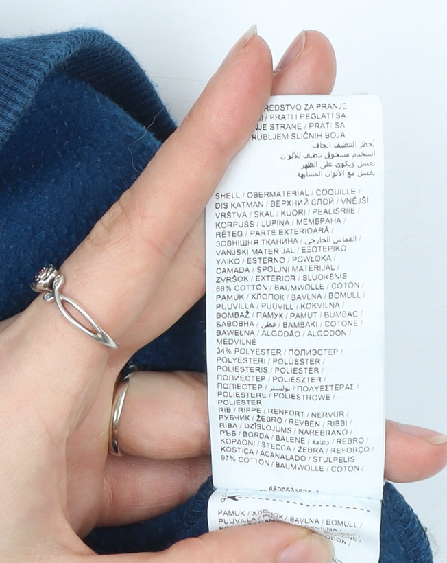 Puma Boys Blue Pullover Hoodie 15-16 Years Logo Sportswear