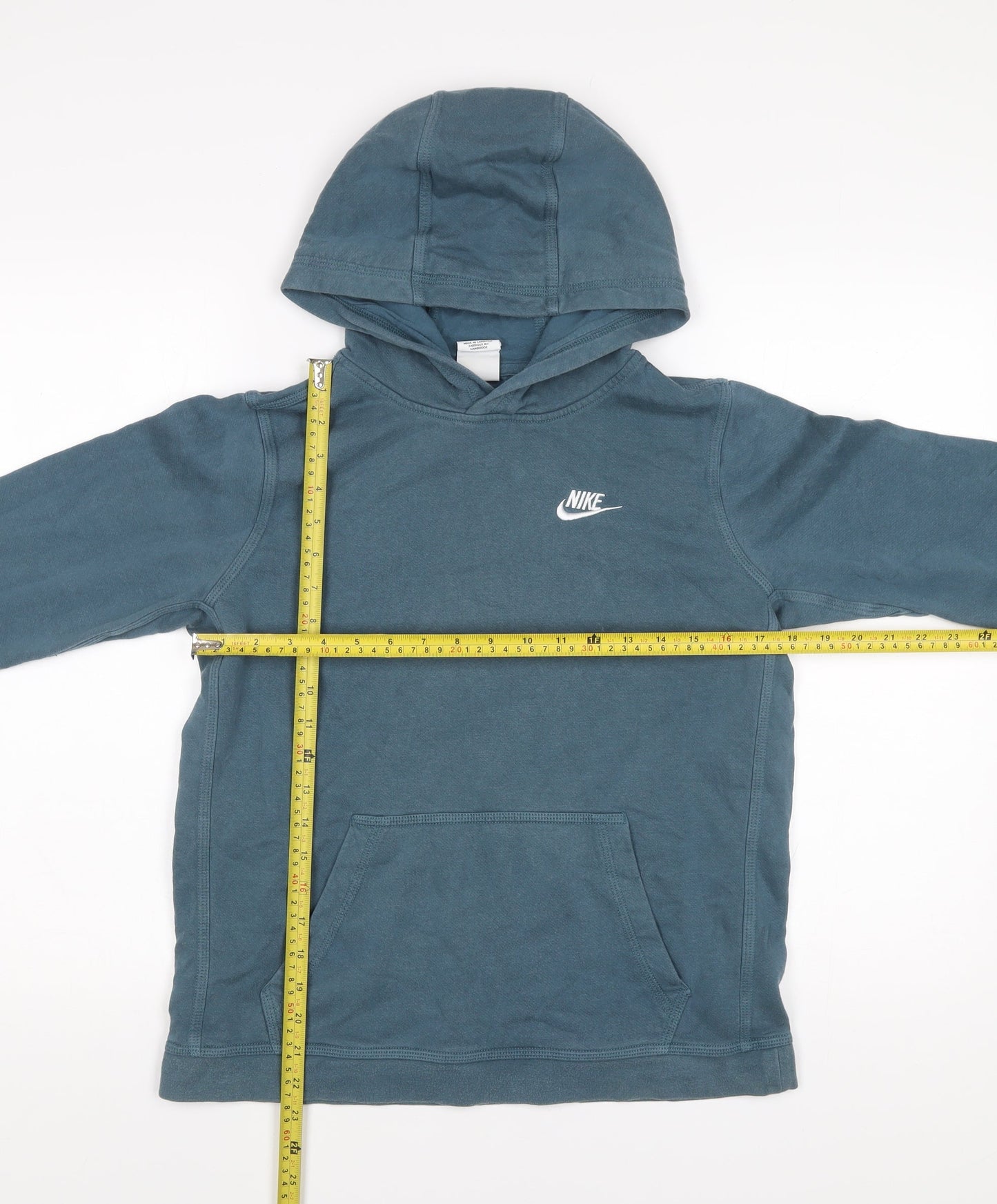 Nike Teens Blue Pullover Hoodie XL Cotton Blend Sportswear