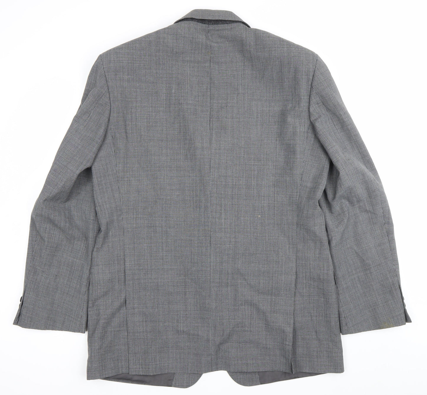 Marks and Spencer Men's Grey 42L Wool Blend Blazer Jacket Classic Fit