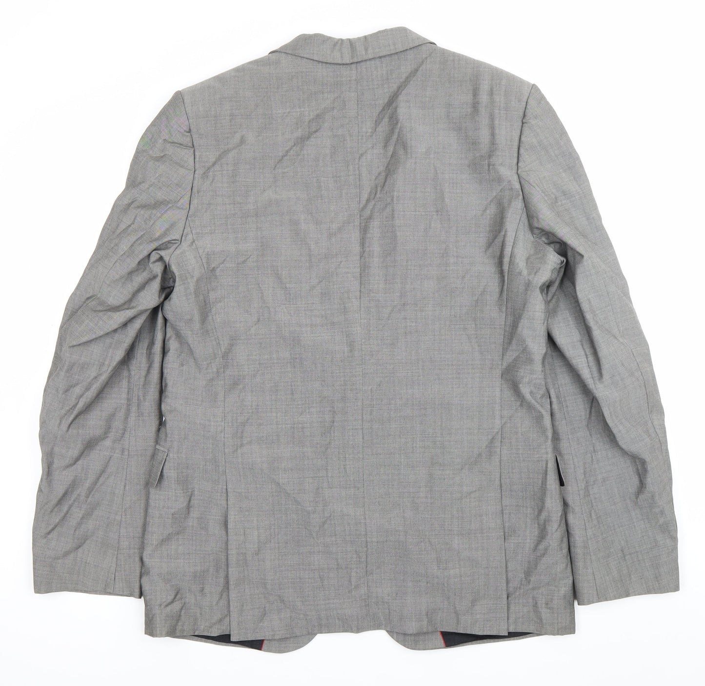 Hugo Boss Men’s Grey Wool Mohair Suit Jacket Chest Size 42