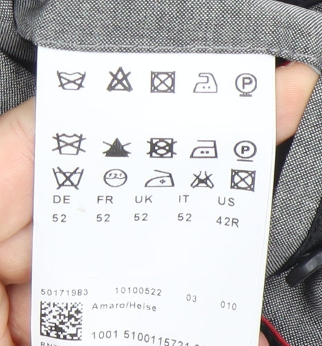 Hugo Boss Men’s Grey Wool Mohair Suit Jacket Chest Size 42