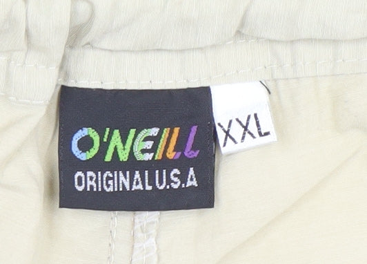 O'Neill Beige Cargo Trousers Unisex Adults 2XL Straight Fit