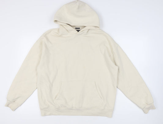 Abercrombie & Fitch Men’s Beige Oversized Hoodie Small Pullover