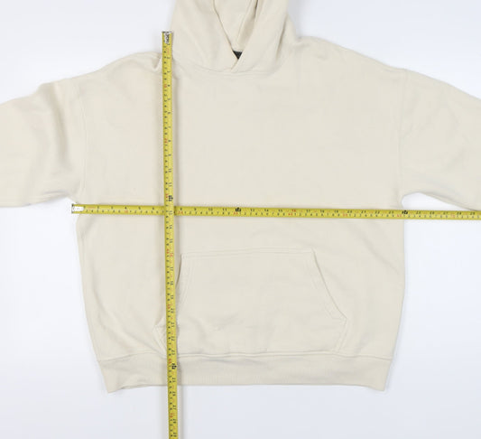 Abercrombie & Fitch Men’s Beige Oversized Hoodie Small Pullover