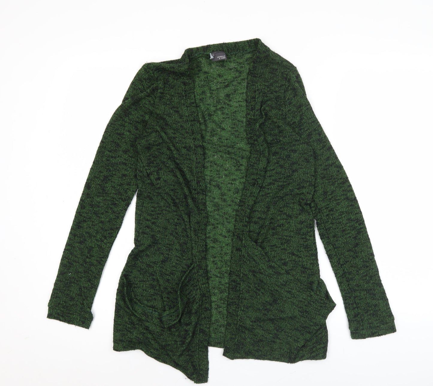 Sparkle & Fade Women’s Green Knit Long Sleeve Cardigan Size S