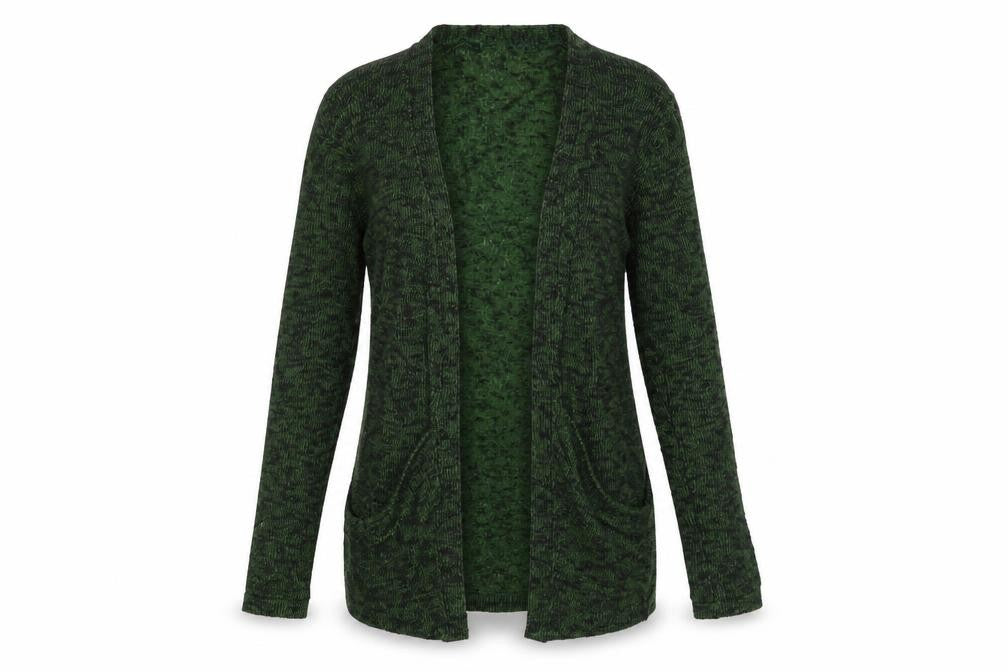 Sparkle & Fade Women’s Green Knit Long Sleeve Cardigan Size S