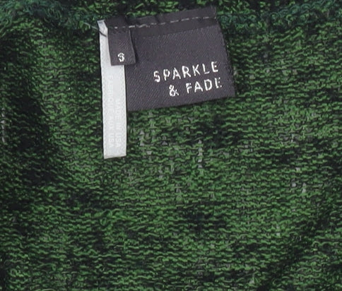 Sparkle & Fade Women’s Green Knit Long Sleeve Cardigan Size S