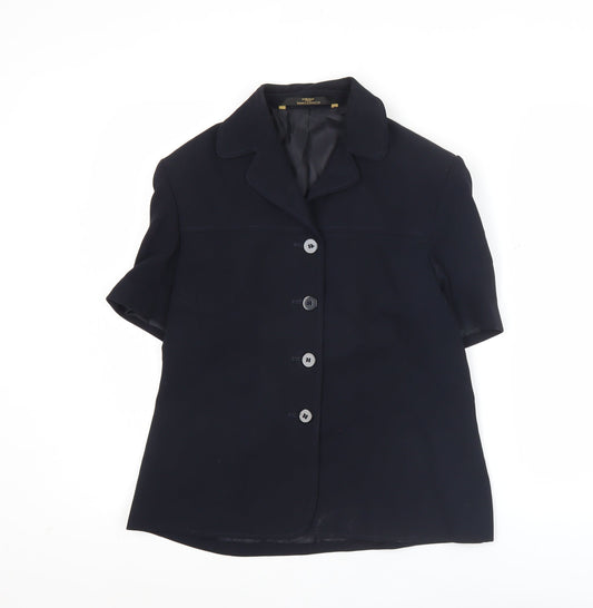 Marks and Spencer Women’s Blue UK 12 Short Sleeve Suit Jacket Classic
