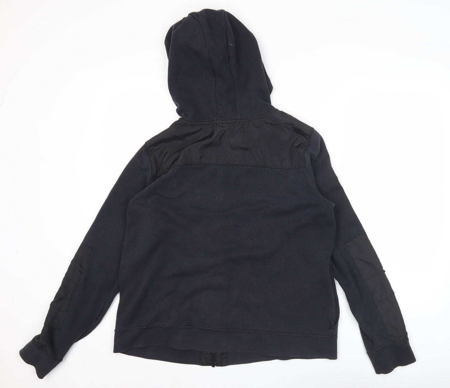 Nike Mens Black Full Zip Hoodie L Regular Fit Hooded Sweatshirt