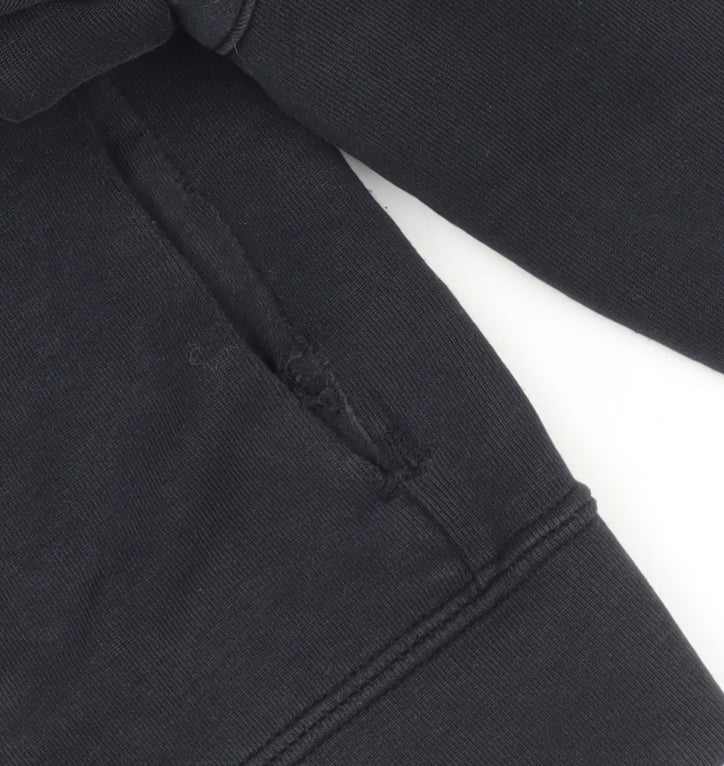 Nike Mens Black Full Zip Hoodie L Regular Fit Hooded Sweatshirt