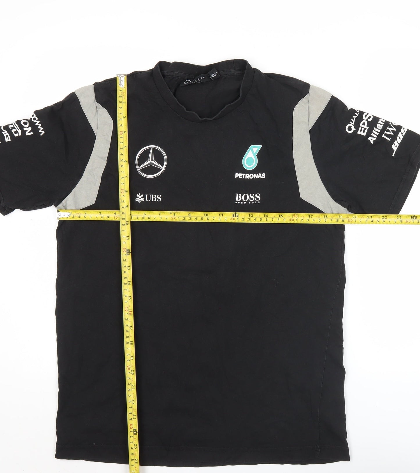Hugo Boss Men’s Black Mercedes Petronas Formula 1 T-Shirt L