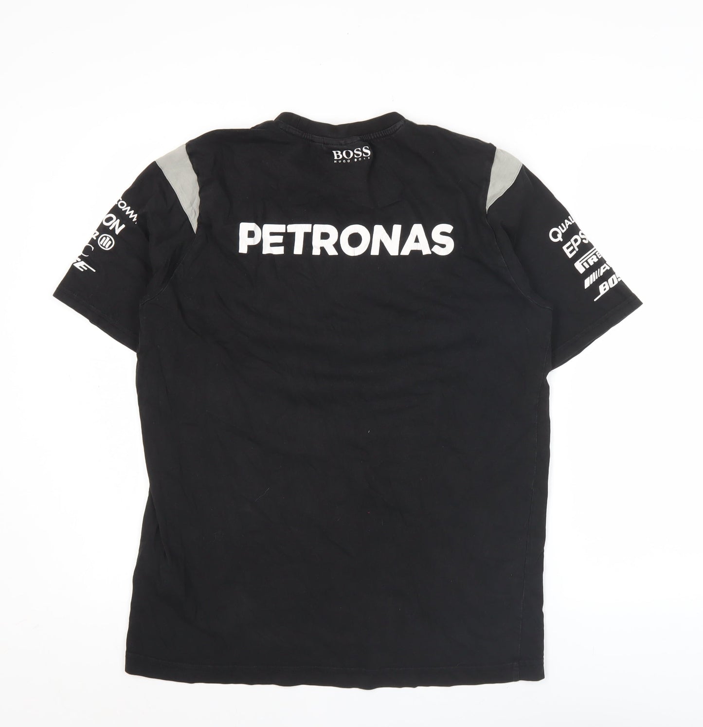 Hugo Boss Men’s Black Mercedes Petronas Formula 1 T-Shirt L