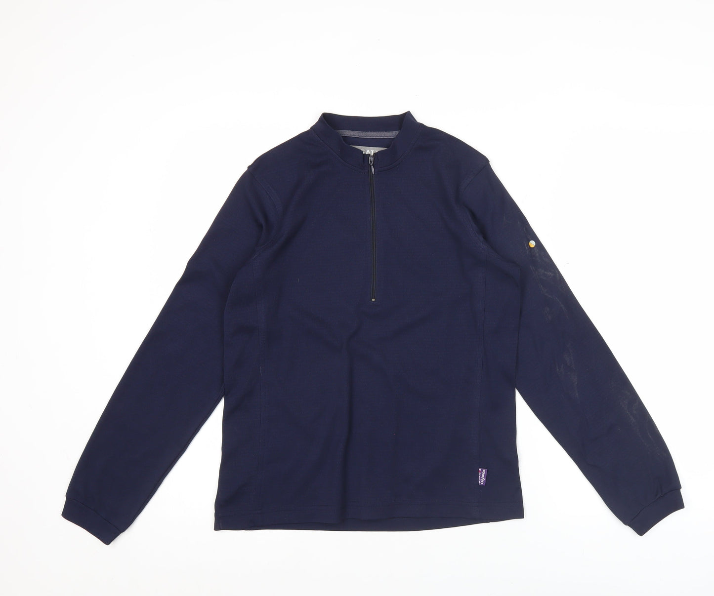Regatta Womens Blue Size 12 Long Sleeve 1/4 Zip Active T-Shirt