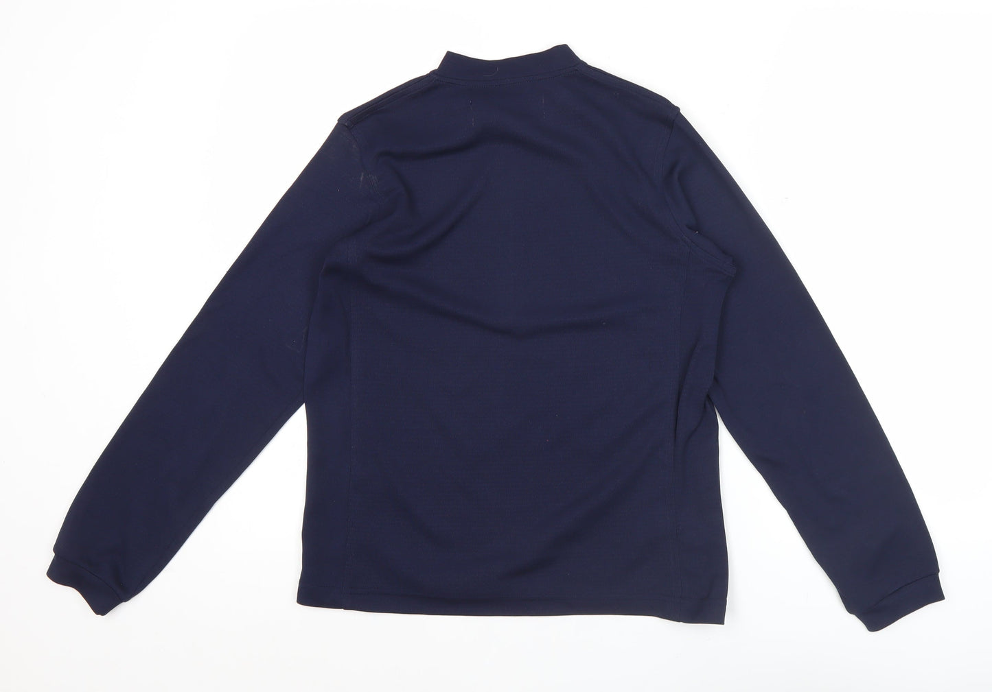 Regatta Womens Blue Size 12 Long Sleeve 1/4 Zip Active T-Shirt