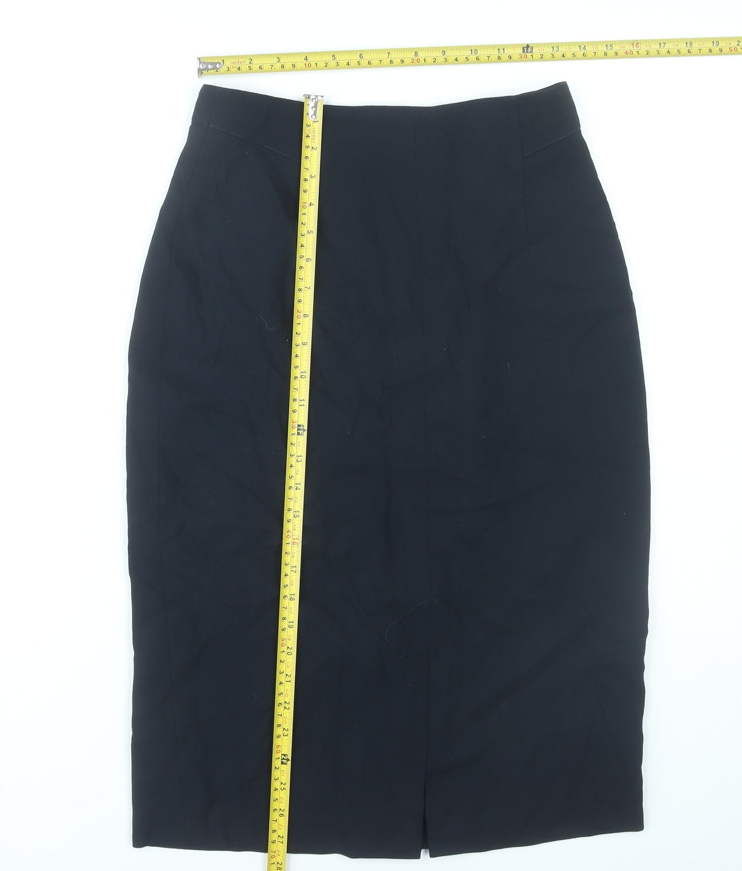 Richards Petites Womens Black Size 12 Pencil Skirt Workwear
