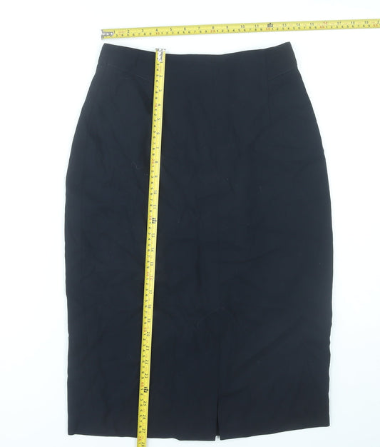 Richards Petites Womens Black Size 12 Pencil Skirt Workwear
