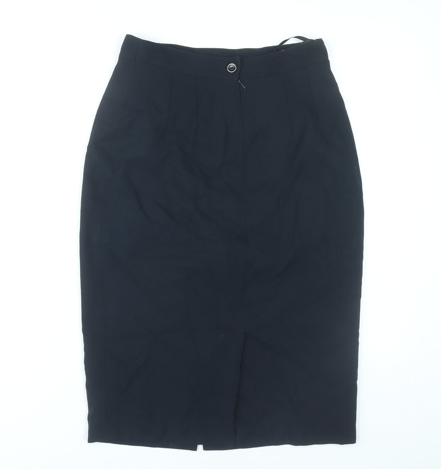 Richards Petites Womens Black Size 12 Pencil Skirt Workwear