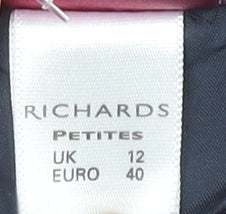 Richards Petites Womens Black Size 12 Pencil Skirt Workwear