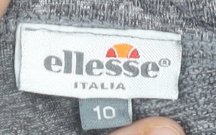 Ellesse Womens Grey Size 10 Slim Fit Activewear Leggings