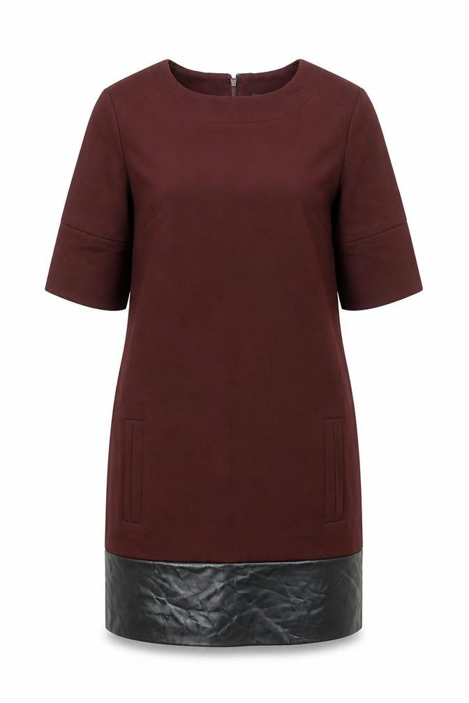 Banana Republic Women’s Red Shift Dress Size 6 Half Sleeve Knee Length