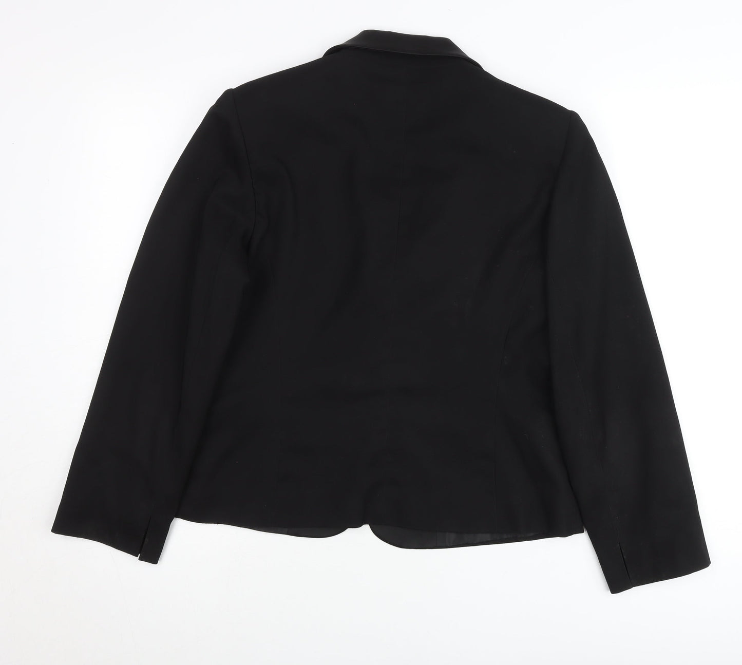 Tara Jarmon Women’s Black Shawl Lapel Tuxedo Blazer Jacket Size M