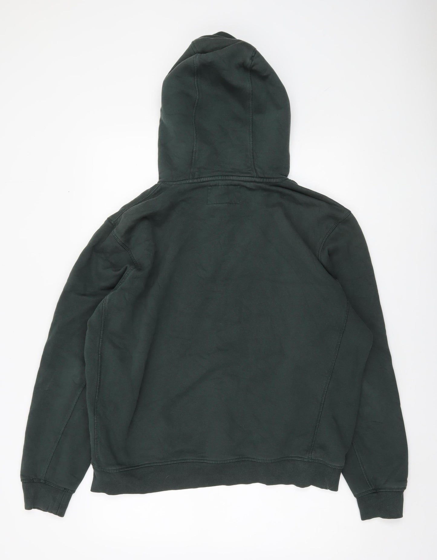 Jack Wills Mens Green XL Pullover Hoodie Logo Graphic Fleece