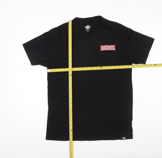 Dickies Men's Black Small Logo Pocket Crew Neck T-Shirt