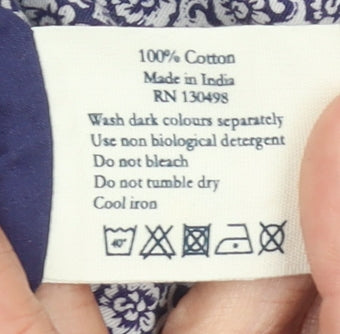 Jack Wills Women’s Blue Strapless Cotton Dress UK 8 Knee Length