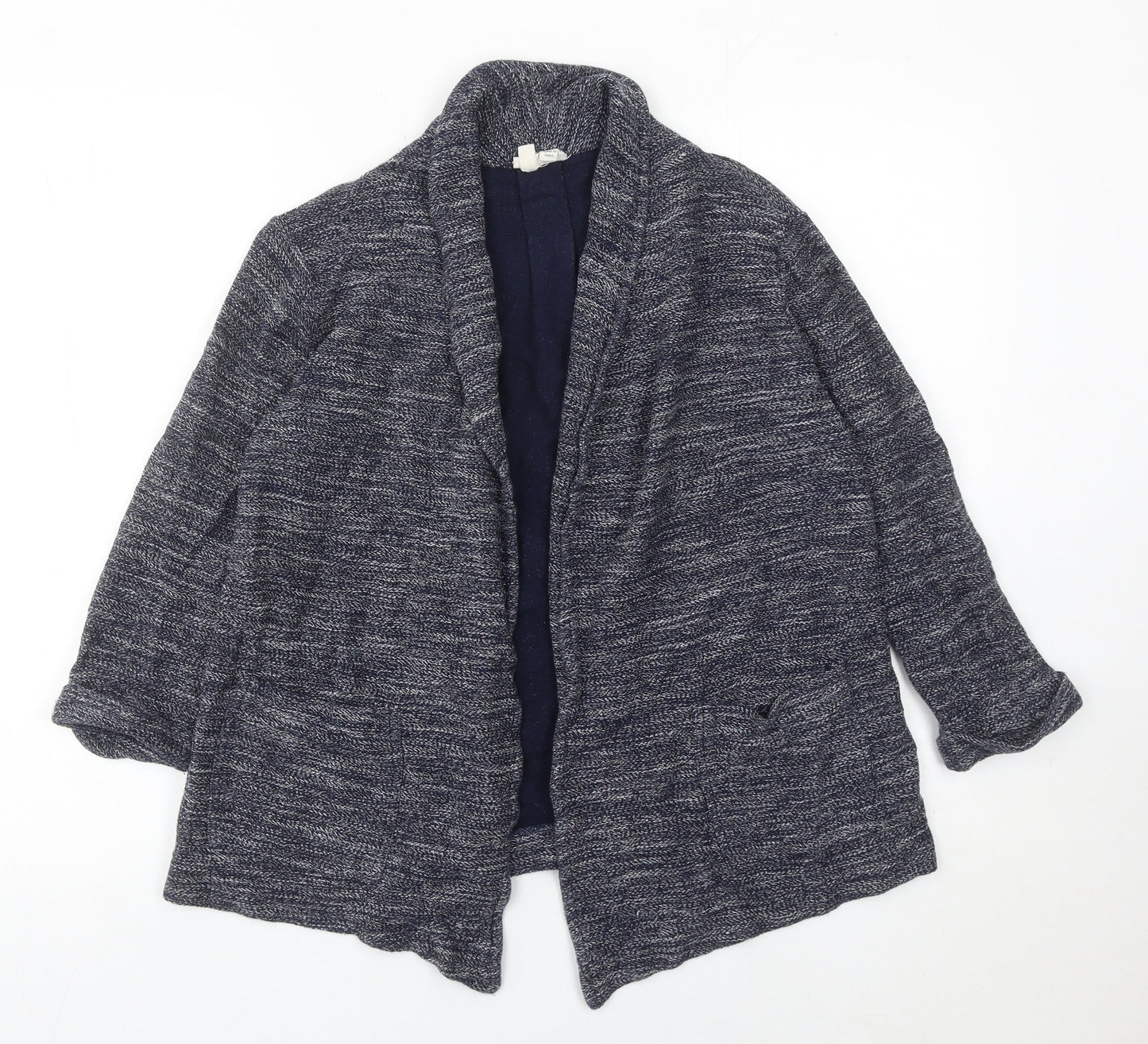 Fat Face Womens Blue Cotton Cardigan UK 10 Long Sleeve Casual Knit