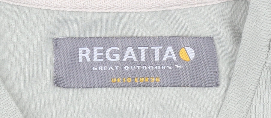 Regatta Womens Green Size 10 V-Neck Short Sleeve Activewear T-Shirt