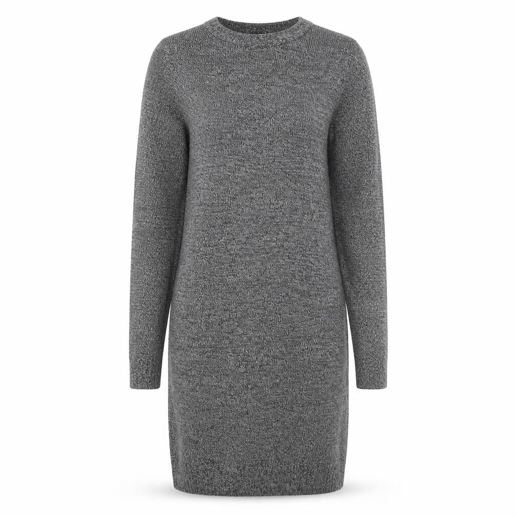 Brave Soul Women’s Grey Jumper Dress Size S Long Sleeve Knit