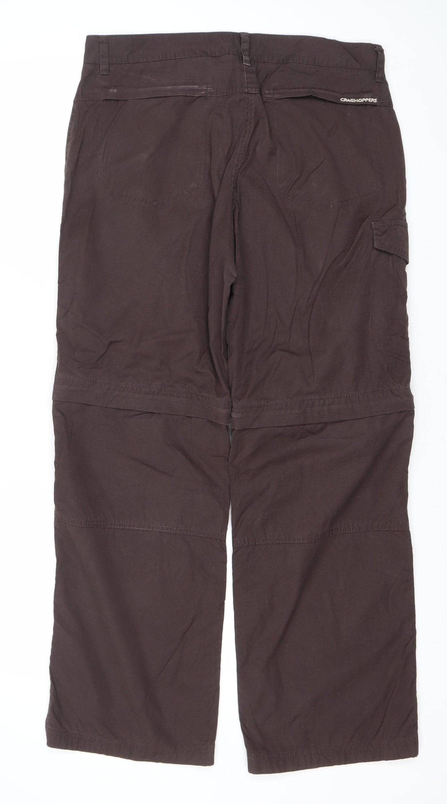 Craghoppers Womens Brown Cargo Trousers Size 12 Regular Outdoor Travel