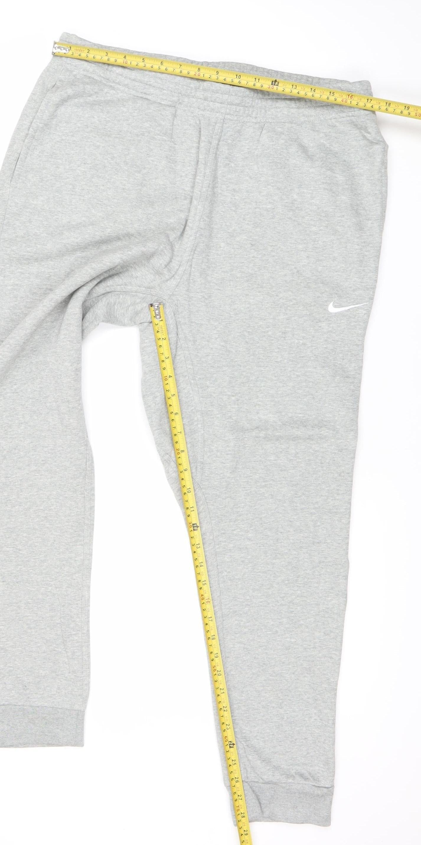 Nike Mens Grey XL Jogger Sweatpants Tapered Gym Training