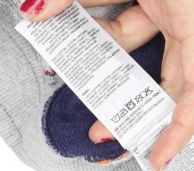 Firetrap Boys Grey Jogger Trousers 11-12 Years Cotton Blend Activewear