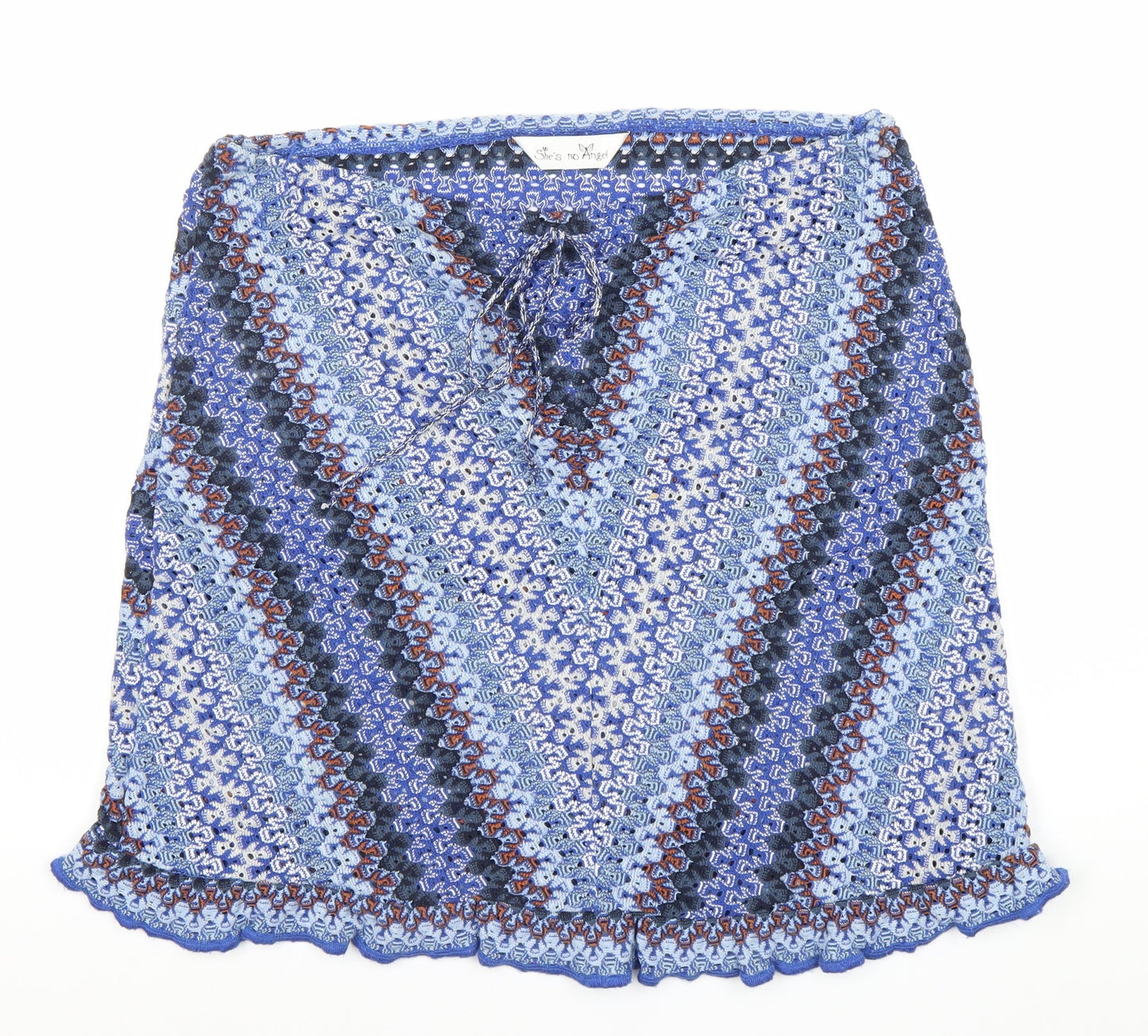 She's No Angel Women's Blue Size 16 Knit Pencil Skirt