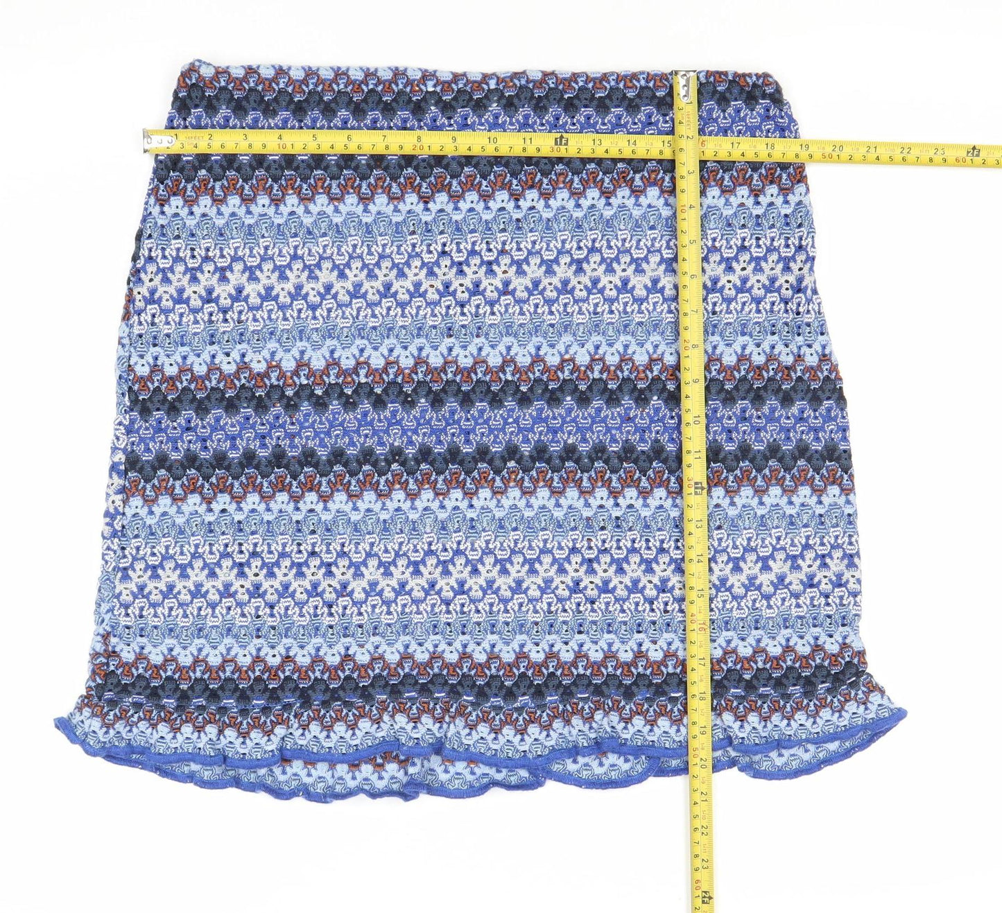 She's No Angel Women's Blue Size 16 Knit Pencil Skirt