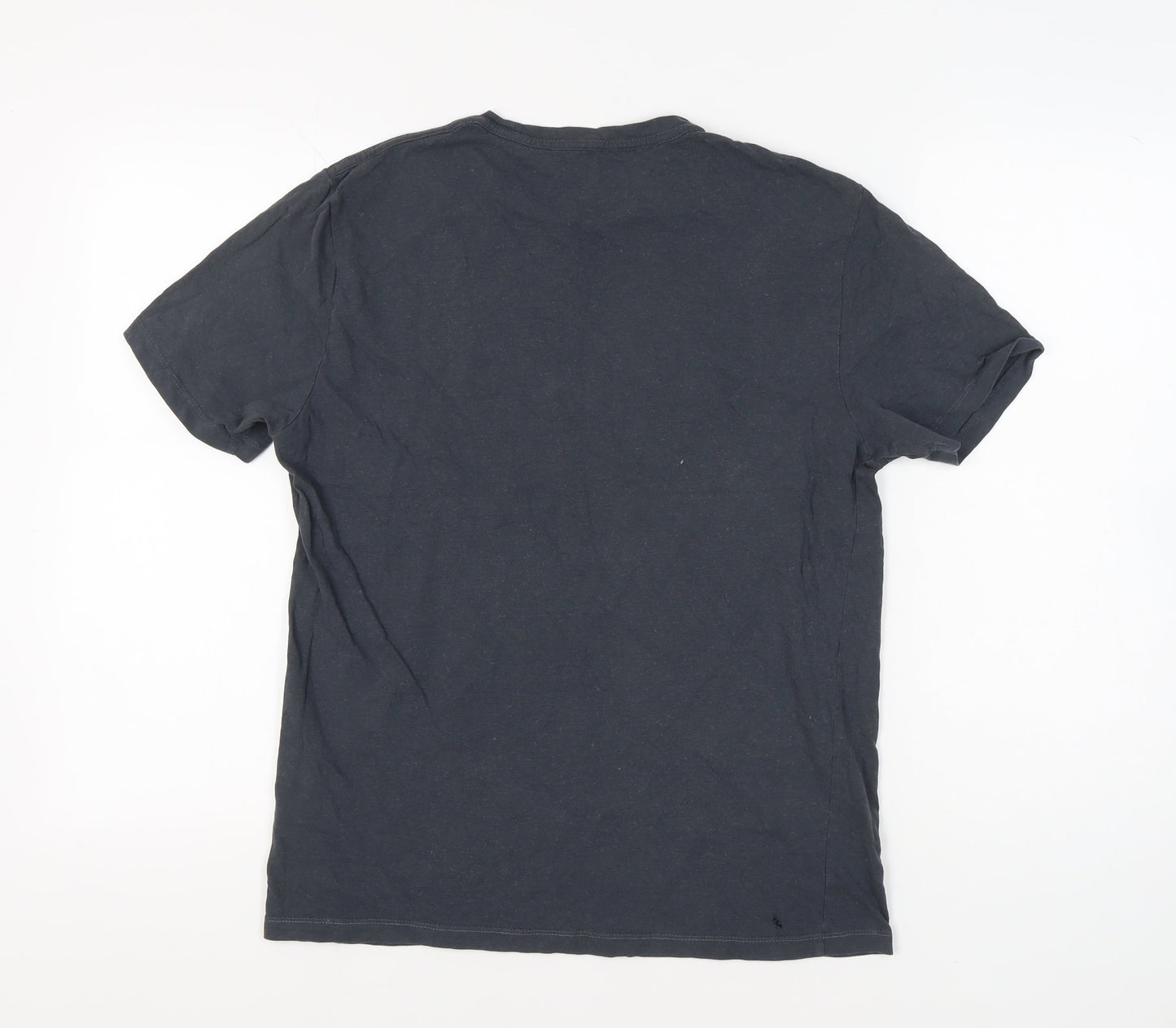 AllSaints Men's Black Slim Fit Cotton T-Shirt Size L
