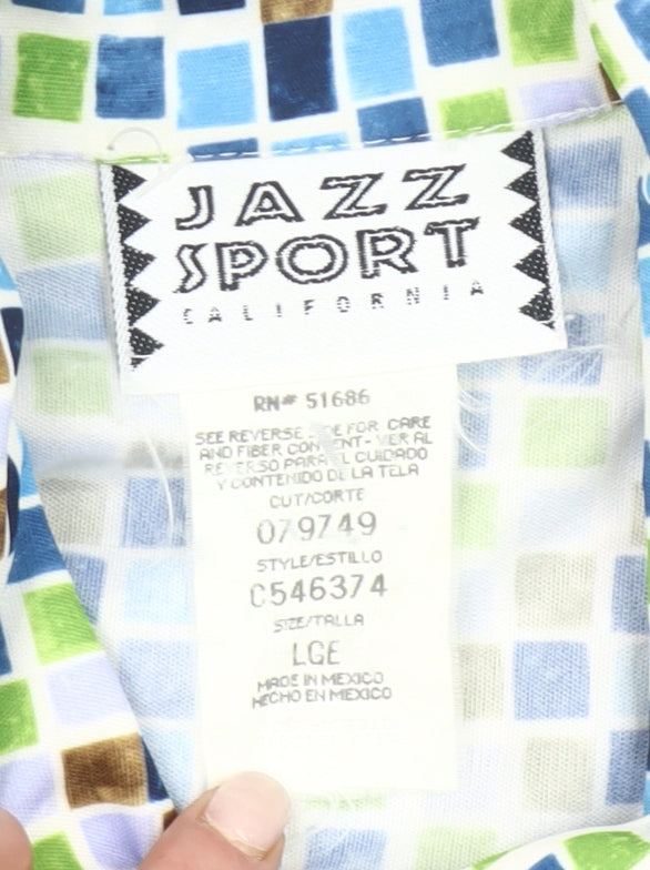 Jazz Sport California Women’s Multicoloured Geometric Button-Up Shirt L