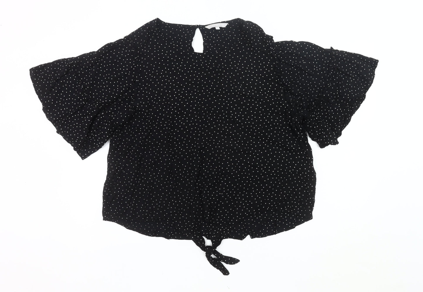 Red Herring Women’s Black Polka Dot Tunic Blouse Size 18