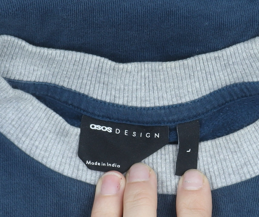 ASOS Design Men’s Multicoloured Graphic Sweatshirt Size L