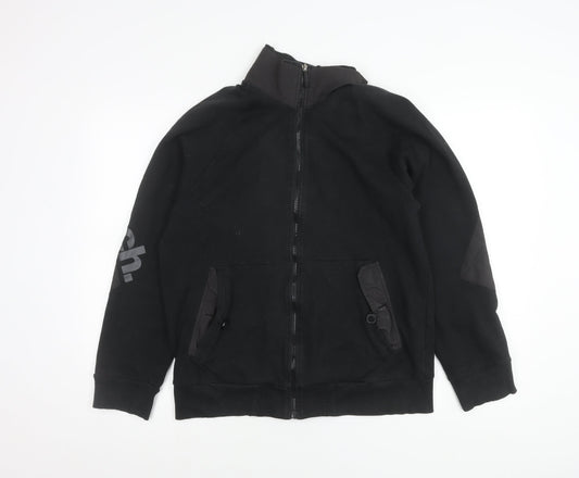 Bench Men's Black Full Zip Casual Jacket Size M Cotton Blend