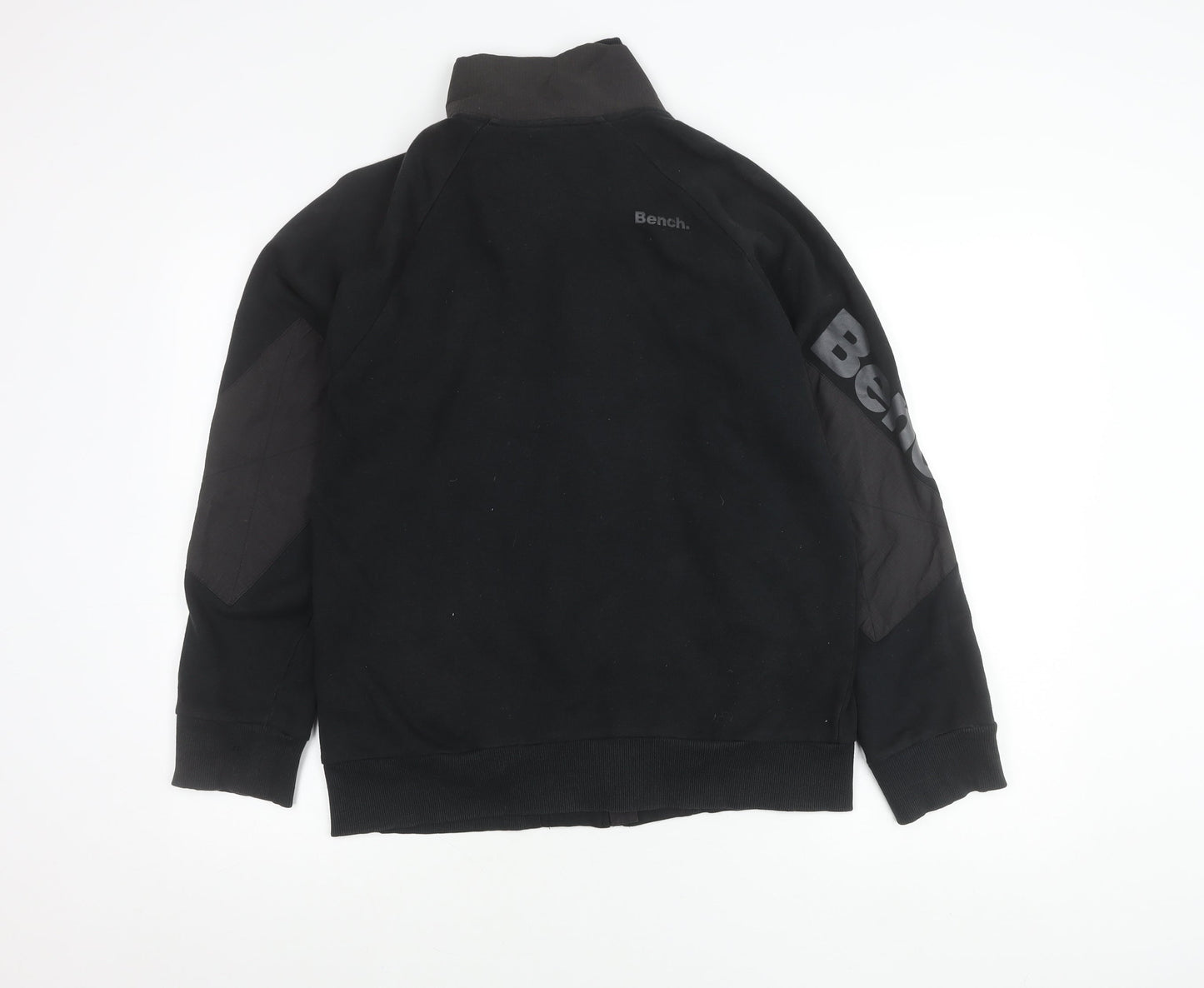 Bench Men's Black Full Zip Casual Jacket Size M Cotton Blend