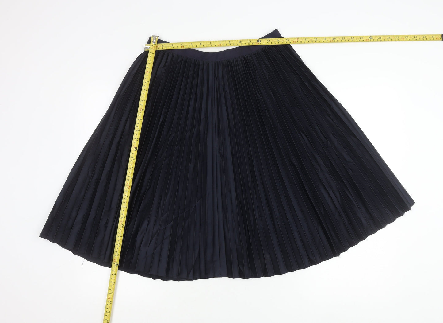 Scotch & Soda Womens Blue Pleated Midi Skirt Size S