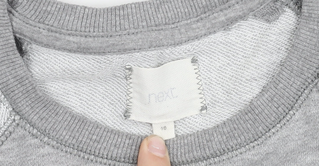 Next Women’s Grey Size 16 Crew Neck Long Sleeve Sweatshirt