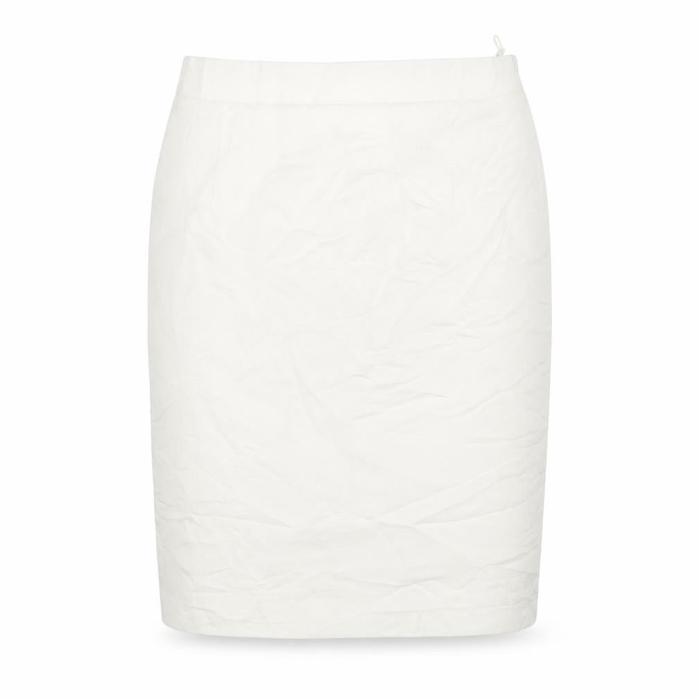 Paul Laporte Women’s White Size 16 Pencil Skirt Knee Length Viscose Blend
