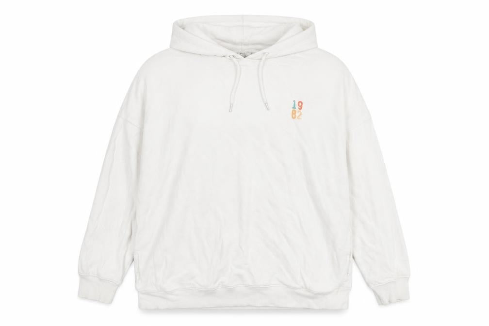Next Womens White Hoodie L Pullover Cotton Oakland California Print