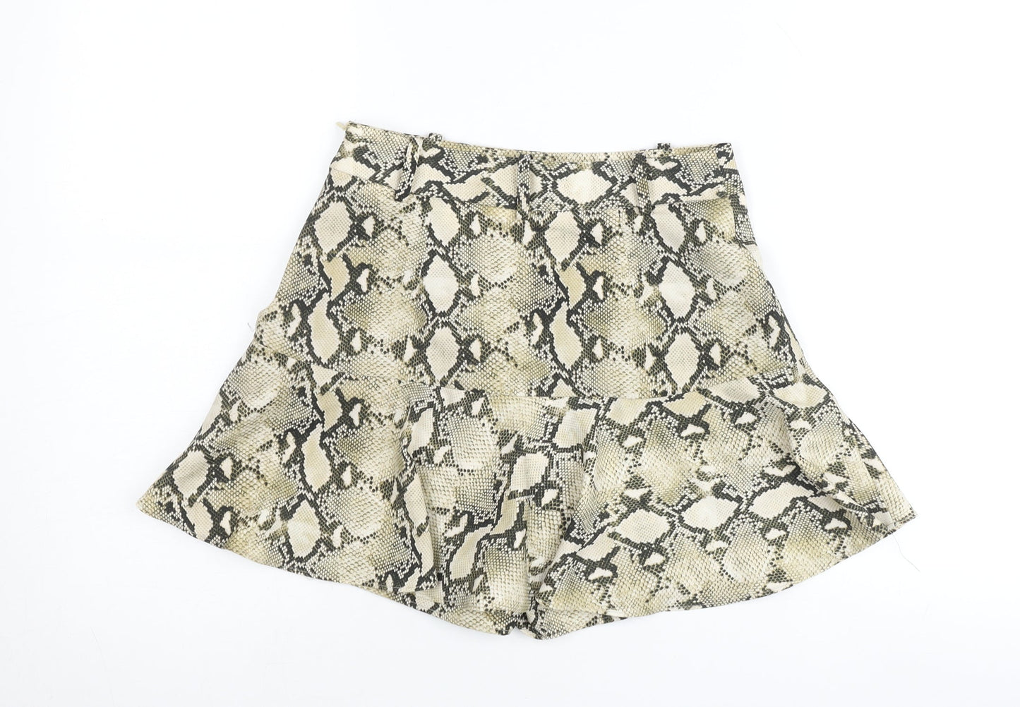 Zara Basic Women’s Multicoloured Snake Print Short A-Line Skirt XS