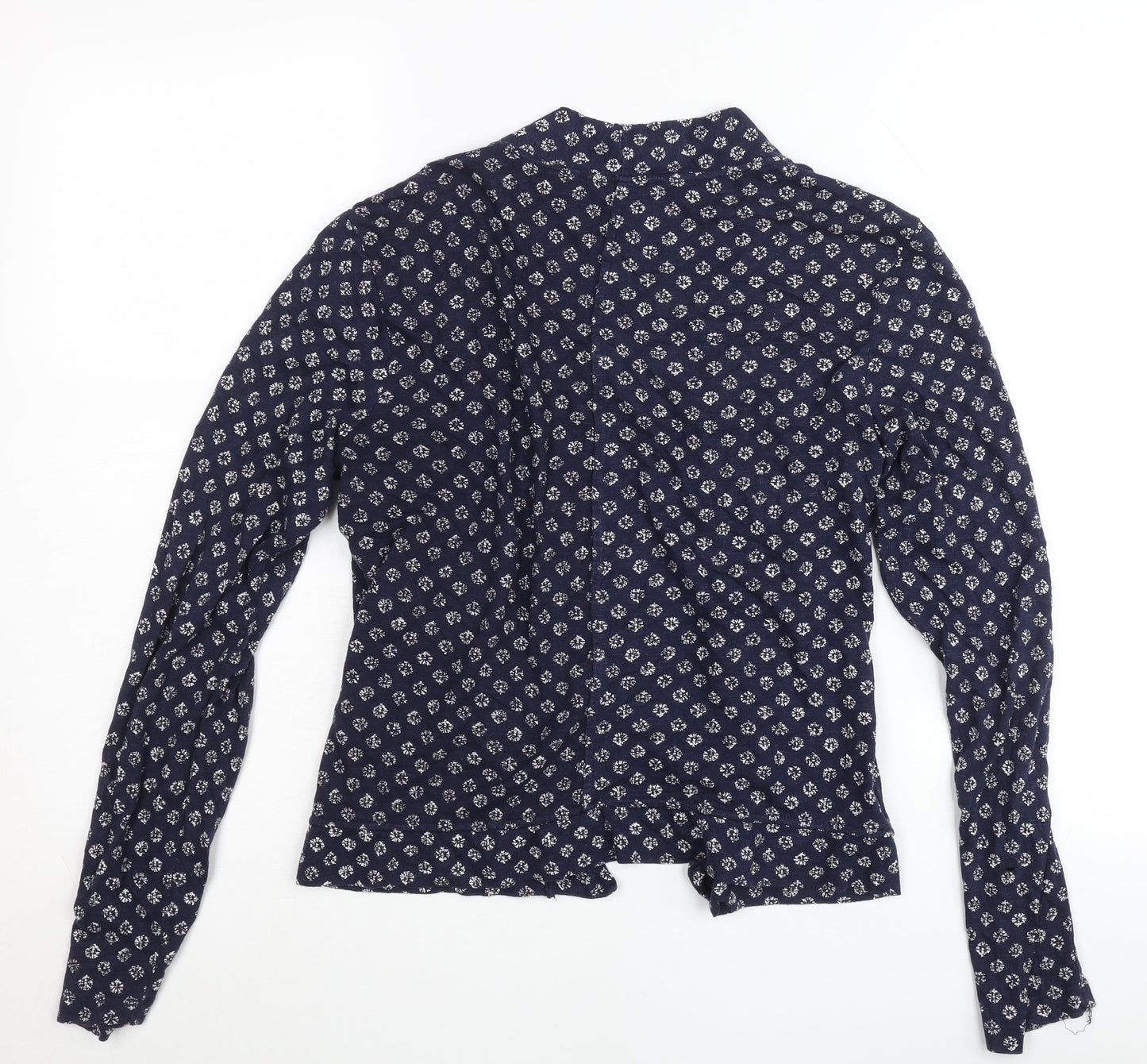 FatFace Women’s Blue Floral Knit Long Sleeve Open Cardigan Size 10