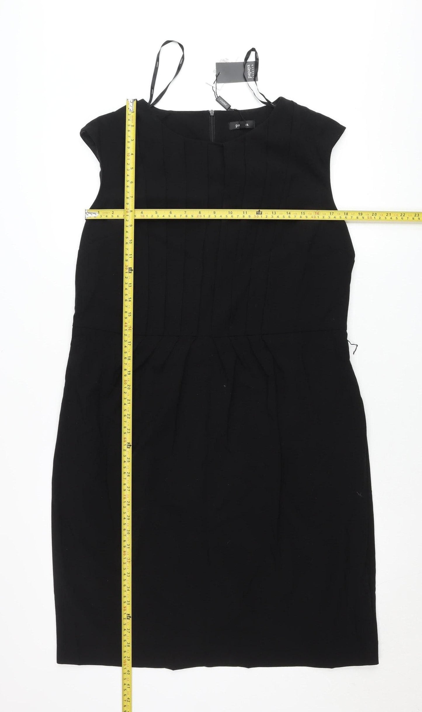 Papaya Women’s Black Size 20 Sheath Knee Length Stretch Dress