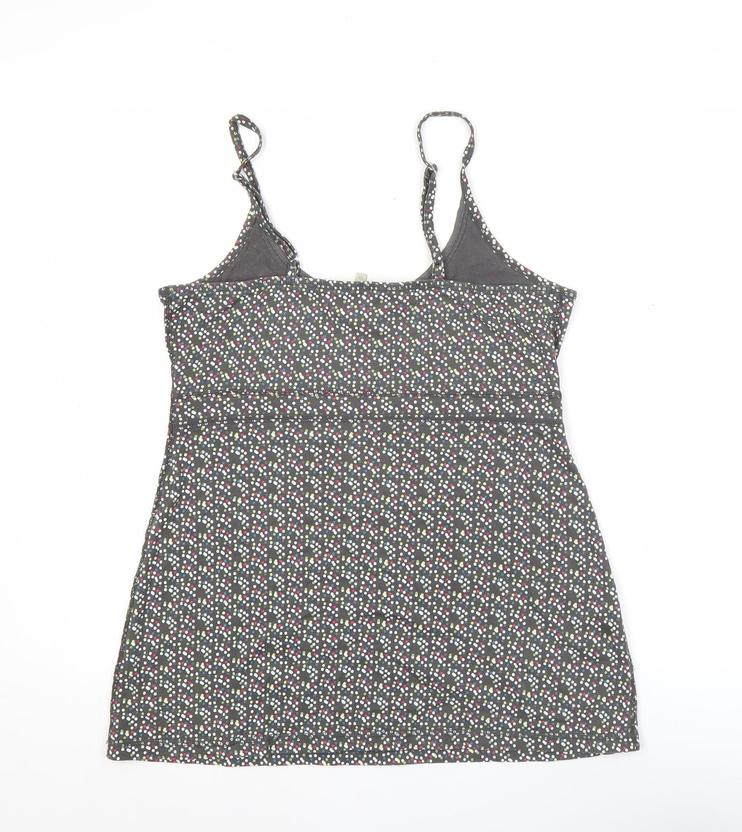 Fat Face Womens Multicoloured Polka Dot Cotton Tank Top Size 10